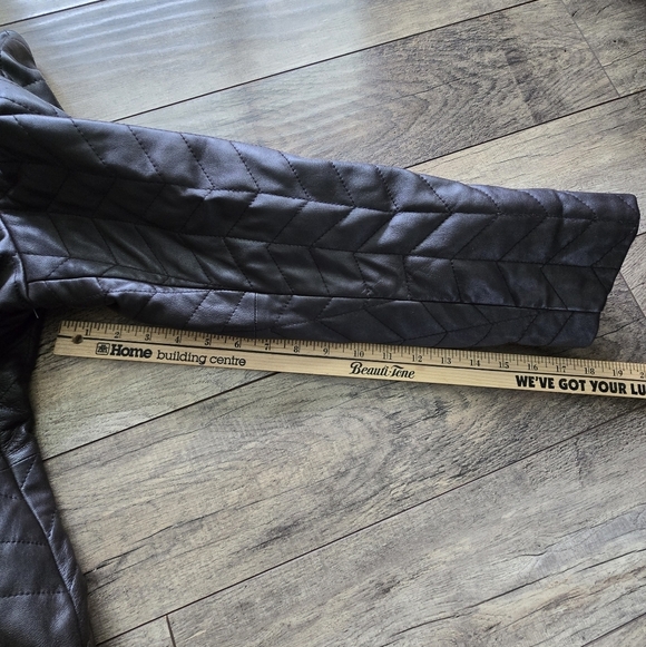 Worthington Leather Brown Large Women's Jacket - Picture 7 of 9